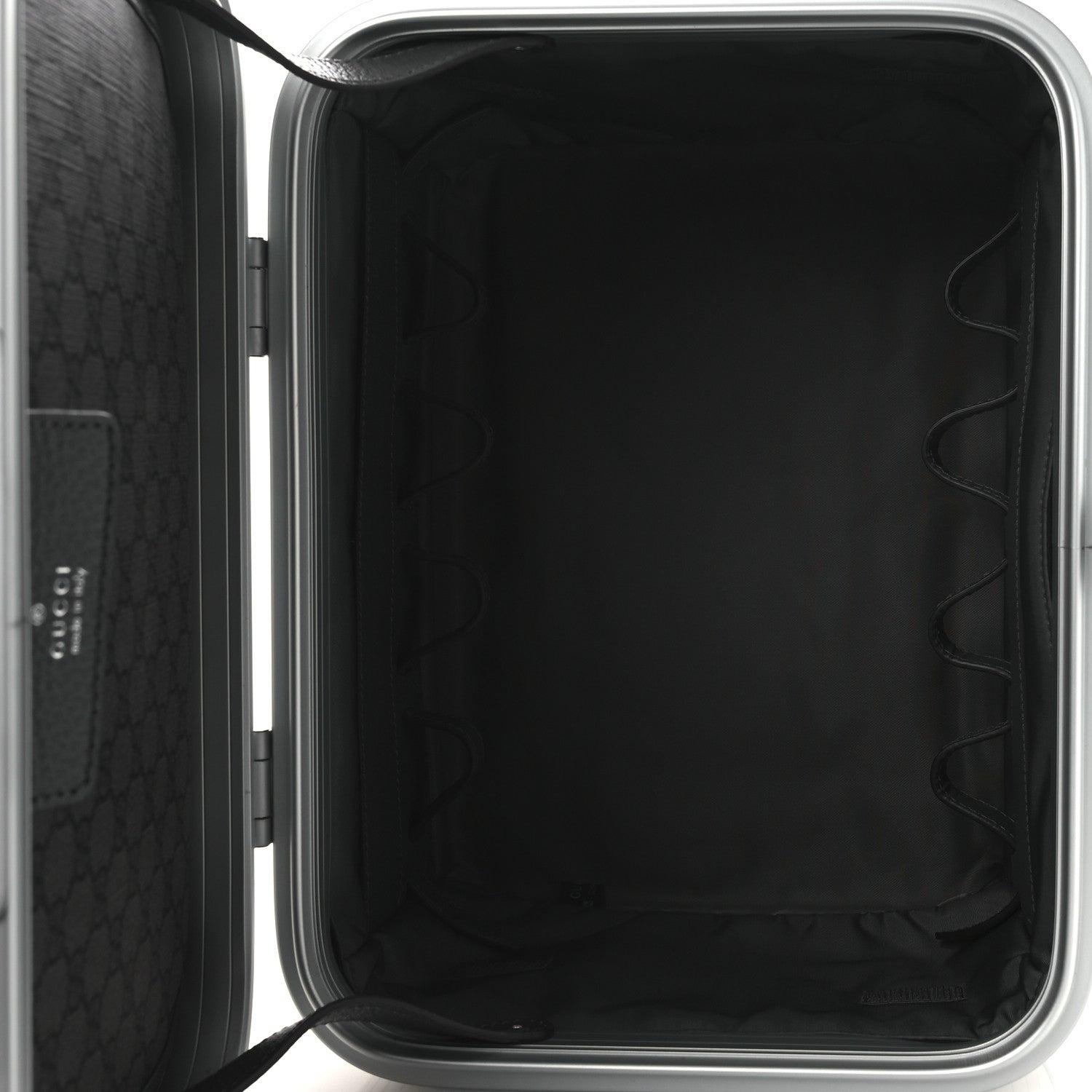 Gucci GG Supreme Monogram Aluminum Porter Beauty Case Silver 7 of 15