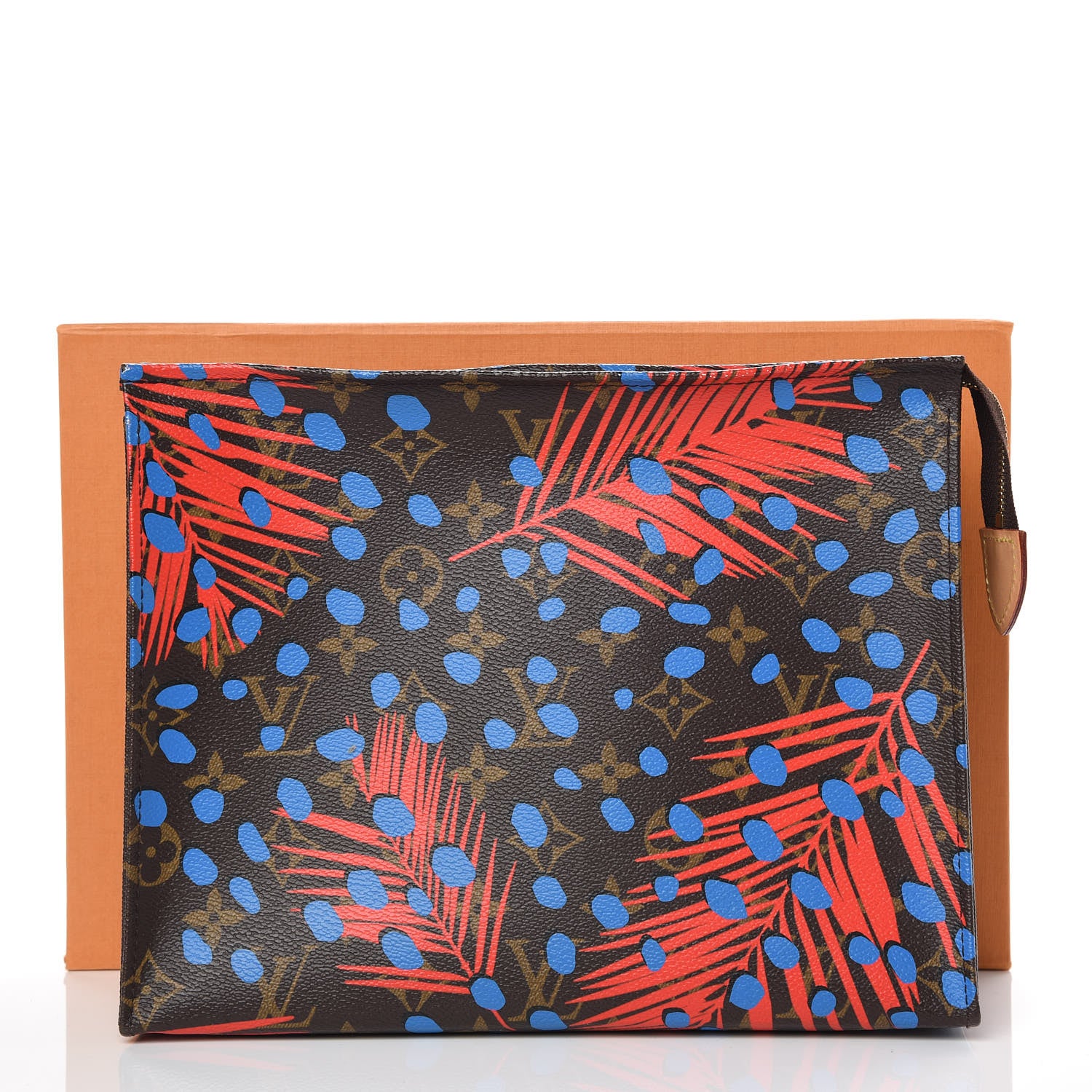 Louis Vuitton Monogram Jungle Dots Toiletry Pouch 26 Coquelicot Denim 10 of 10