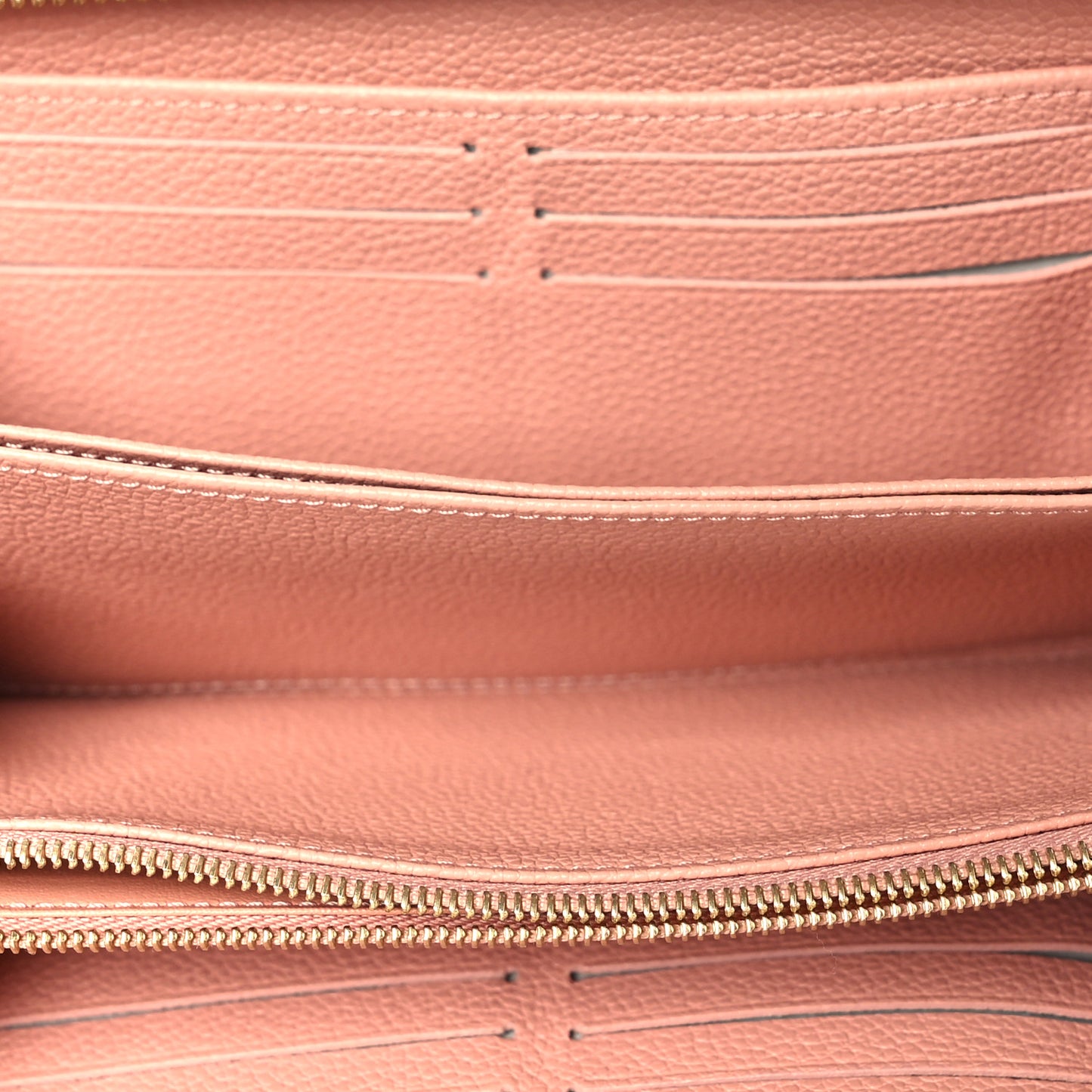 Empreinte Monogram Giant Zippy Wallet Rose Trianon Creme