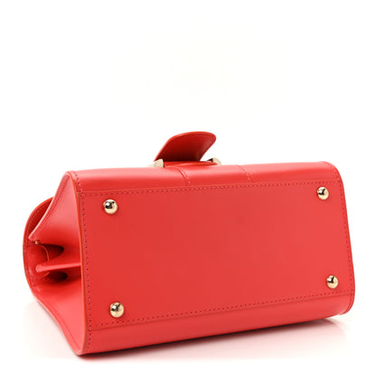 Delvaux Box Calfskin Mini Brillant Satchel Coral 4 of 10
