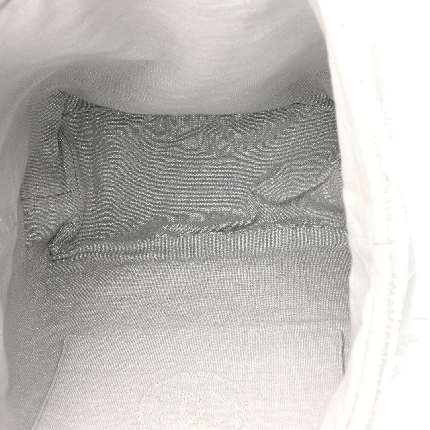 Chanel Terry Cotton CC Beach Tote Towel Set Light Grey 6 of 10