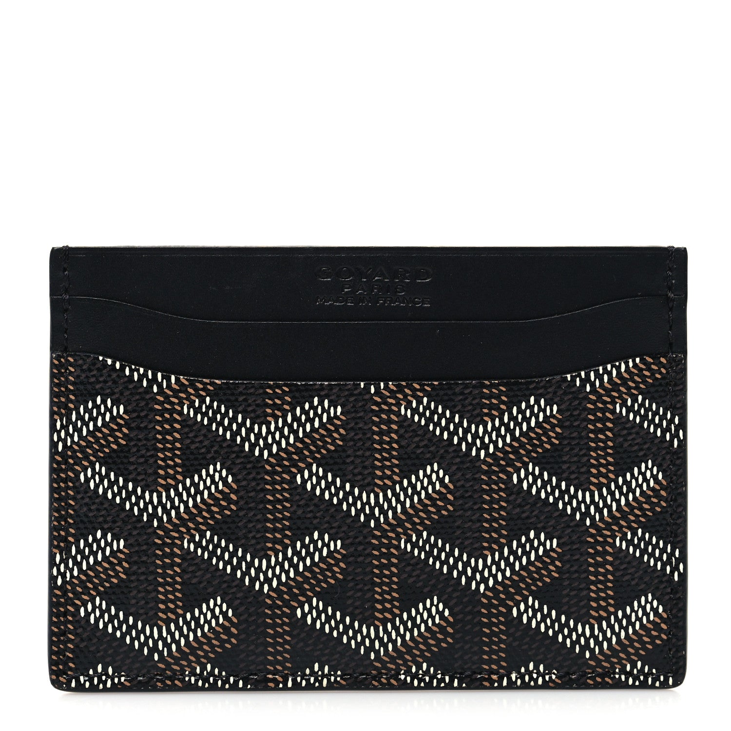 Goyard Goyardine Saint Sulpice Card Holder Black 1 of 7