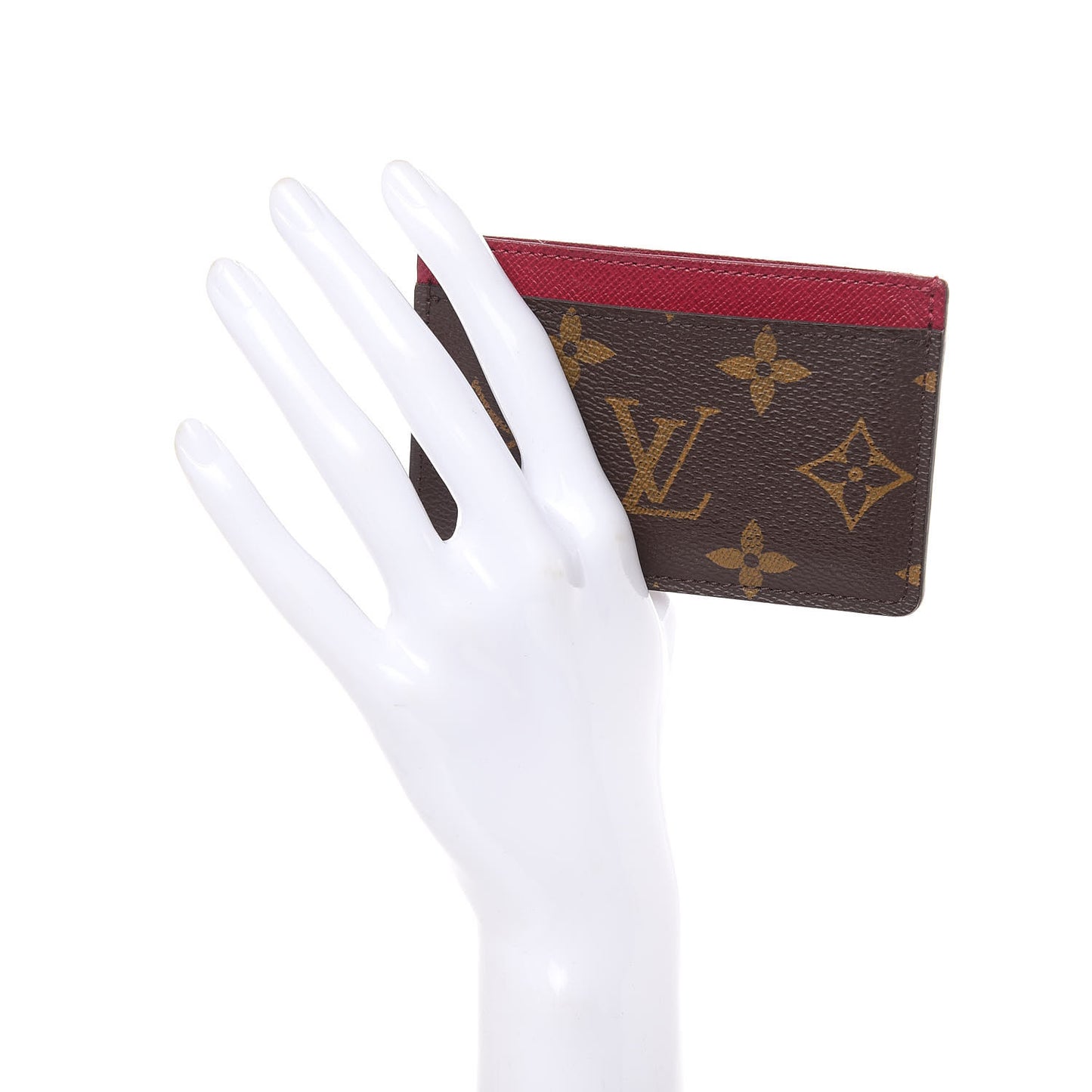 Monogram Card Holder Fuchsia