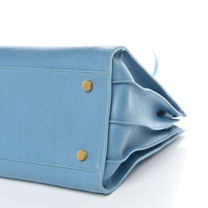 Saint Laurent Grained Calfskin Small Sac De Jour Light Blue 6 of 19