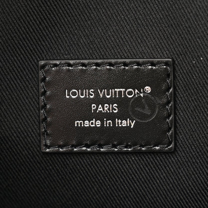 Louis Vuitton Shiny Calfskin Montsouris Cargo Backpack Black 6 of 10