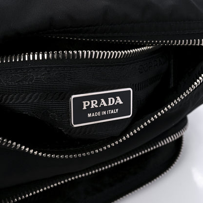 Prada Nylon Vela Shoulder Bag Black 5 of 9