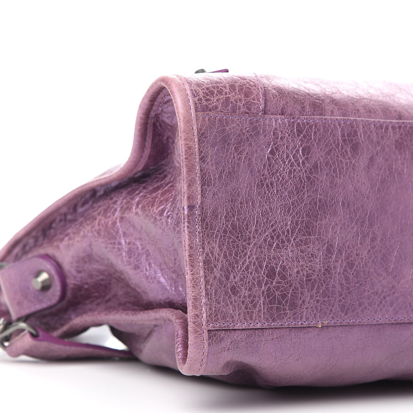 Agneau Classic Hardware City Metallic Purple