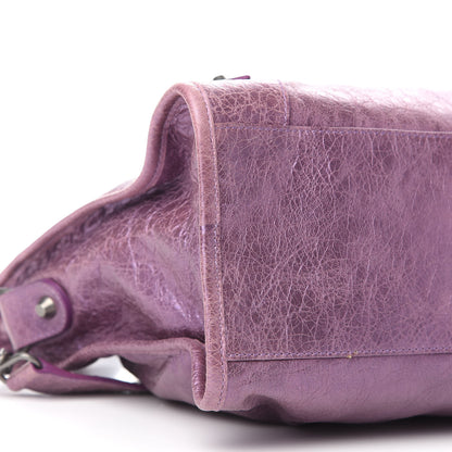 Balenciaga Agneau Classic Hardware City Metallic Purple 8 of 11