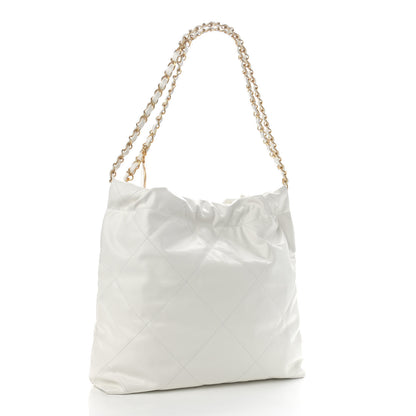 Chanel Calfskin Quilted Small Chanel 22 White 4 of 11