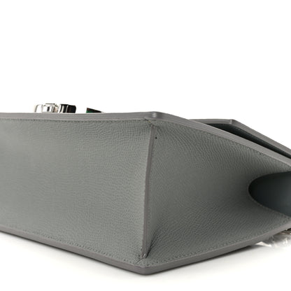 Christian Dior Grained Calfskin 30 Montaigne Chain Flap Bag Grey 9 of 14