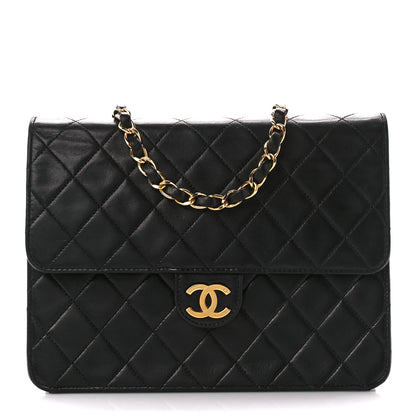 Chanel Lambskin Quilted Small Single Flap Bag Black 1 of 12
