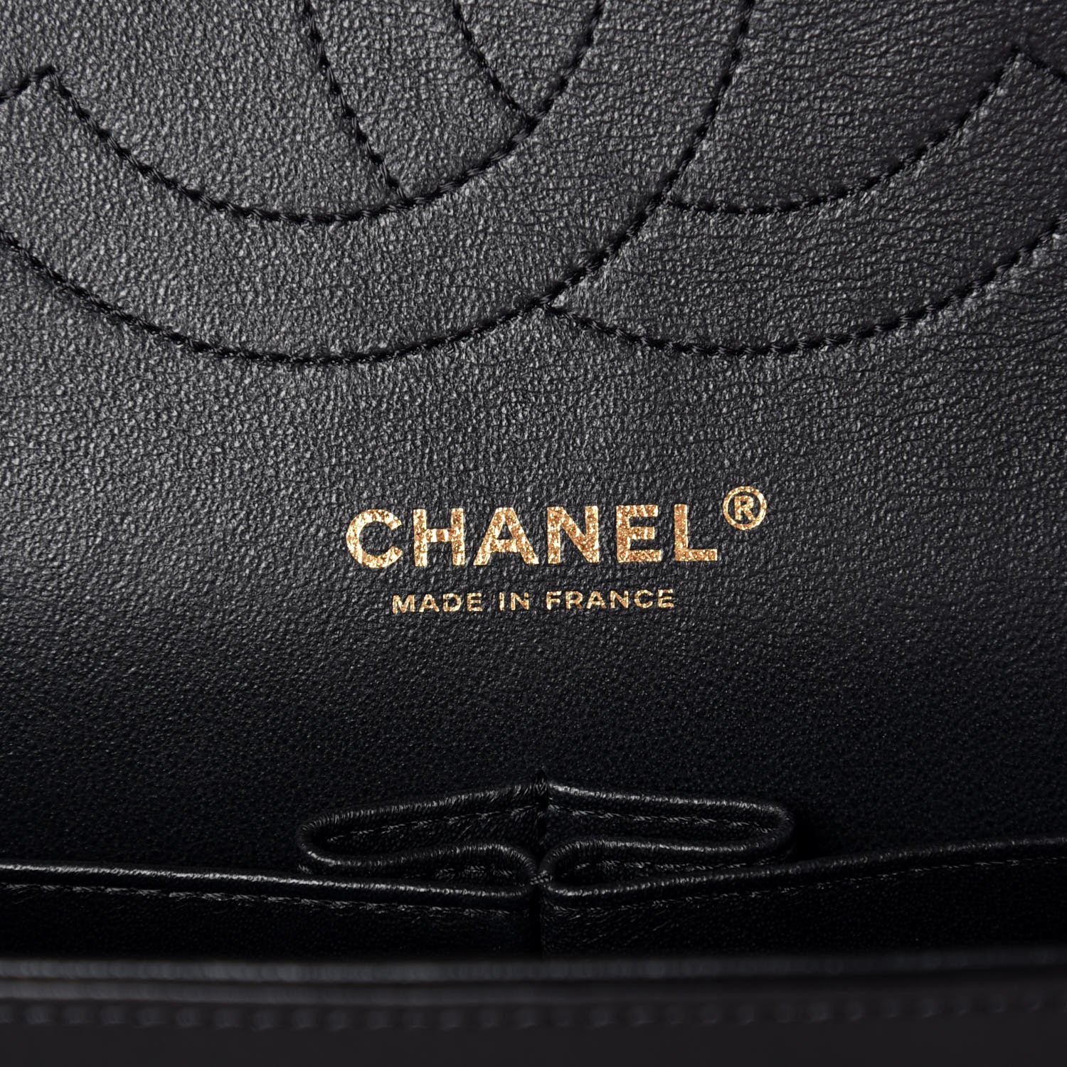 Chanel Lambskin Chevron Quilted Jumbo Double Flap Black 6 of 10