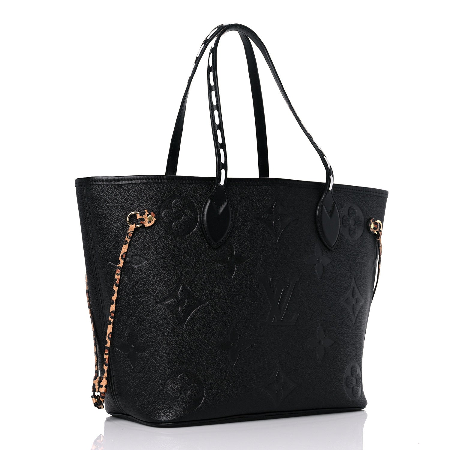 Louis Vuitton Empreinte Monogram Giant Wild At Heart Neverfull MM Black 3 of 9