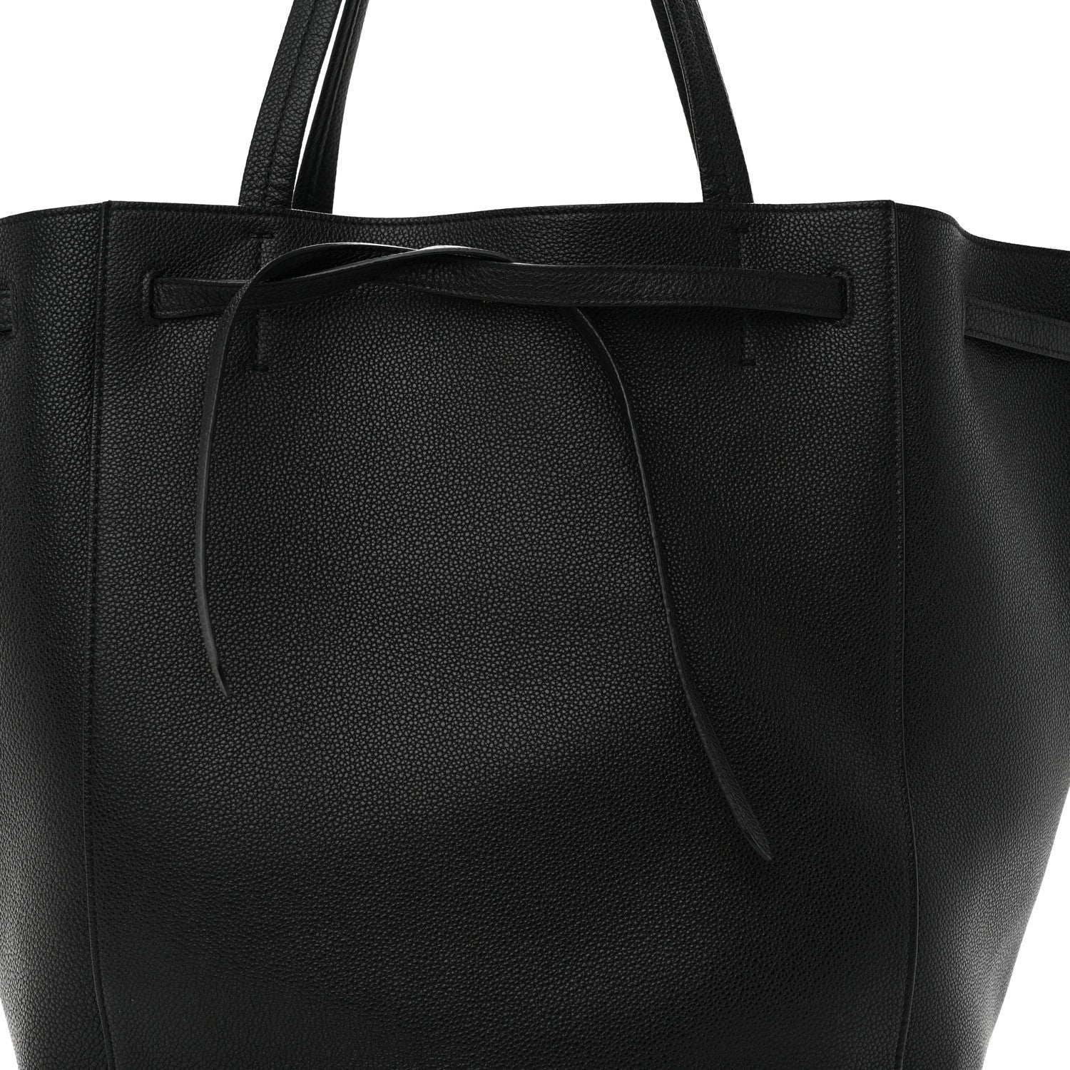 Celine Soft Grained Calfskin Medium Belt Cabas Phantom Black 7 of 16