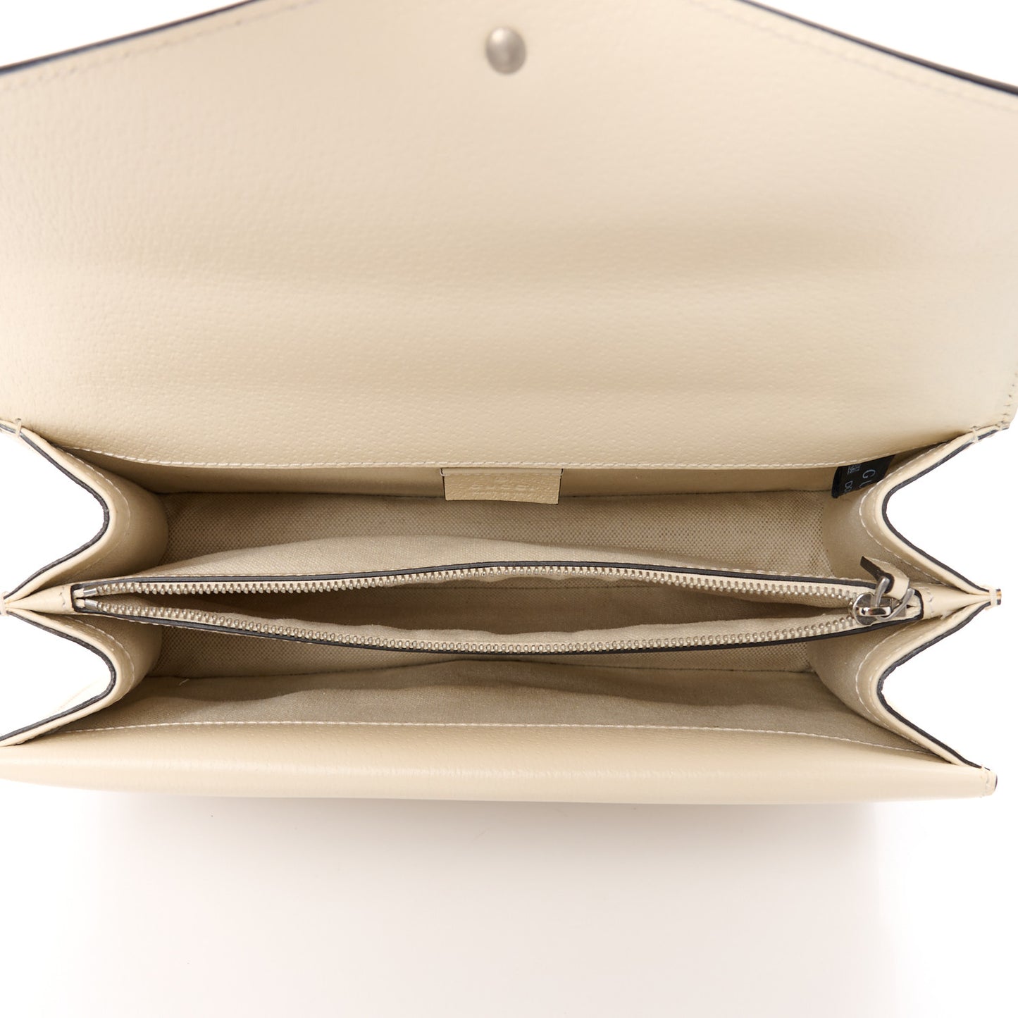 Textured Calfskin Crystal Small Dionysus Shoulder Bag Mystic White