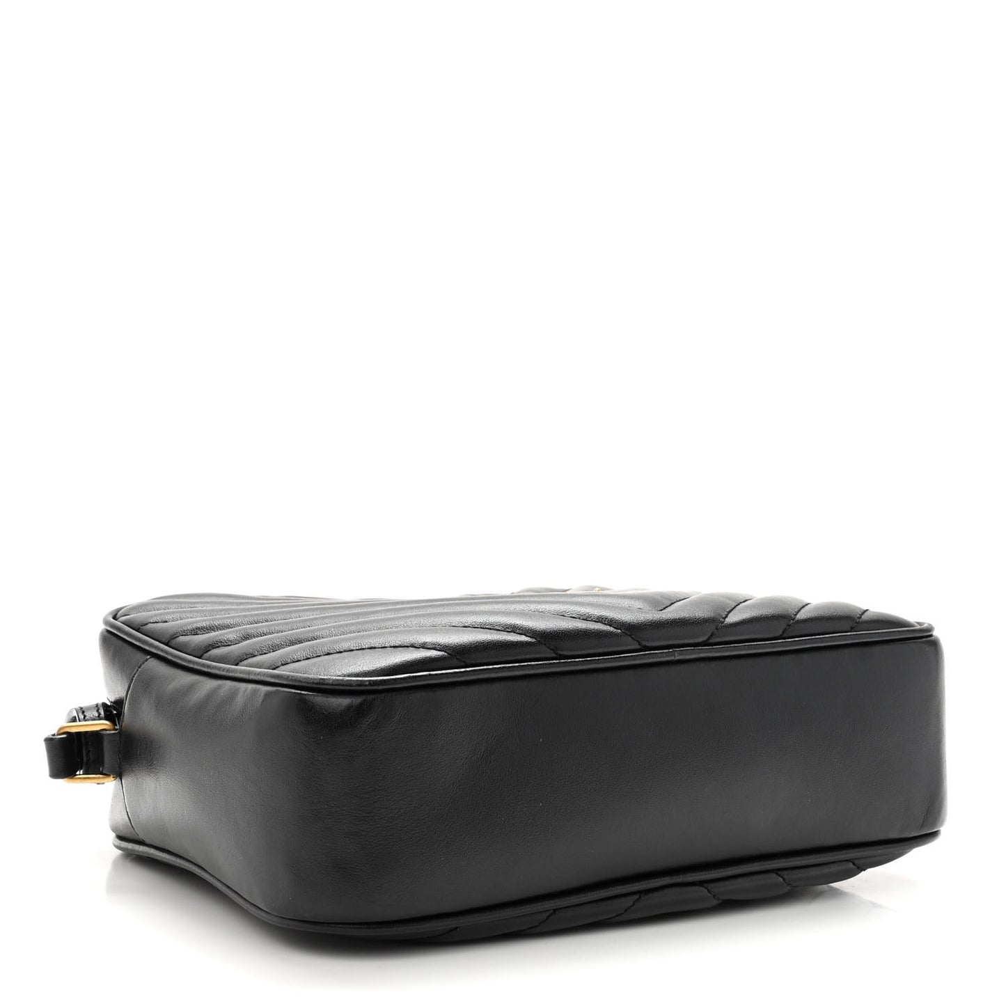 Calfskin Matelasse Monogram Lou Camera Bag Black