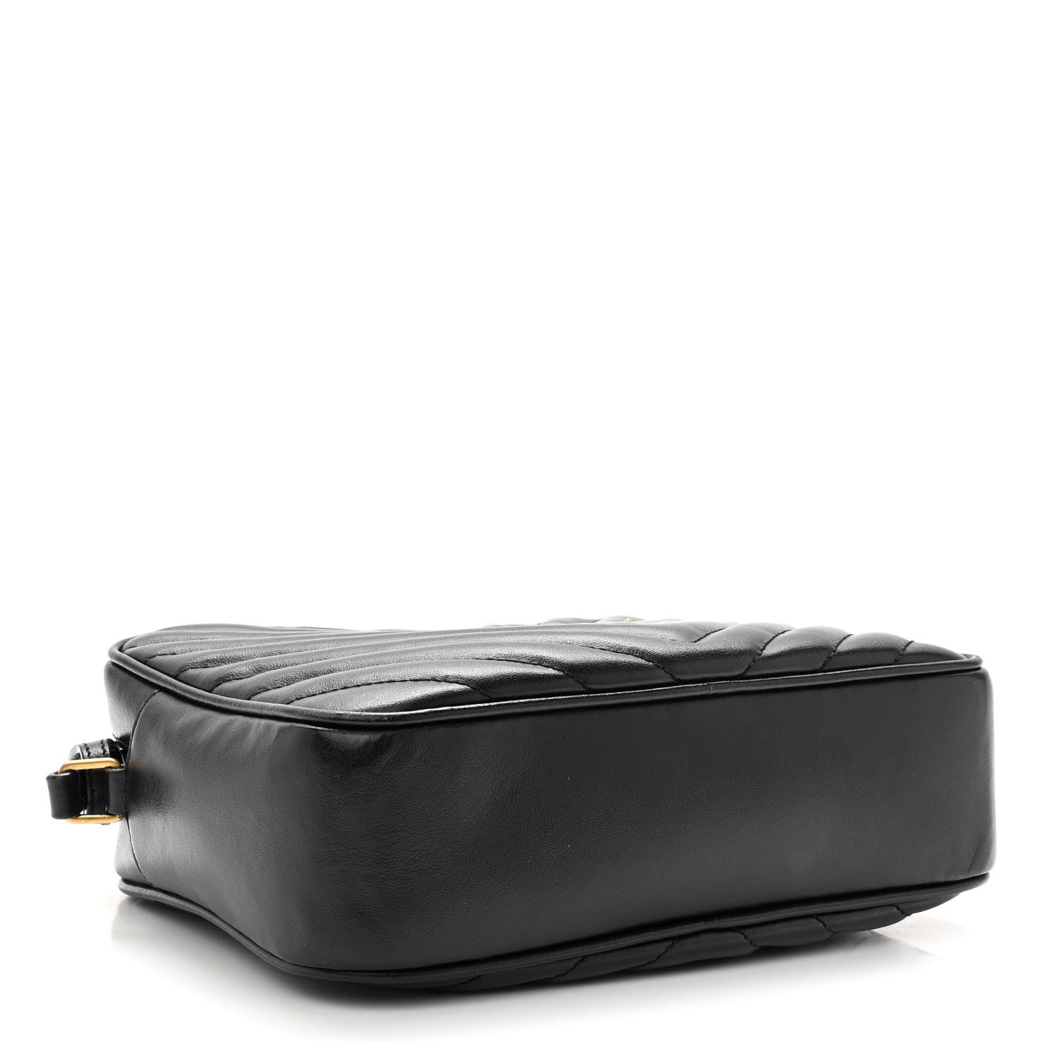 Saint Laurent Calfskin Matelasse Monogram Lou Camera Bag Black 4 of 9