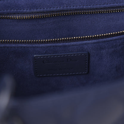 Christian Dior Ultra Matte Calfskin Cannage Large Lady Dior Blue 8 of 12