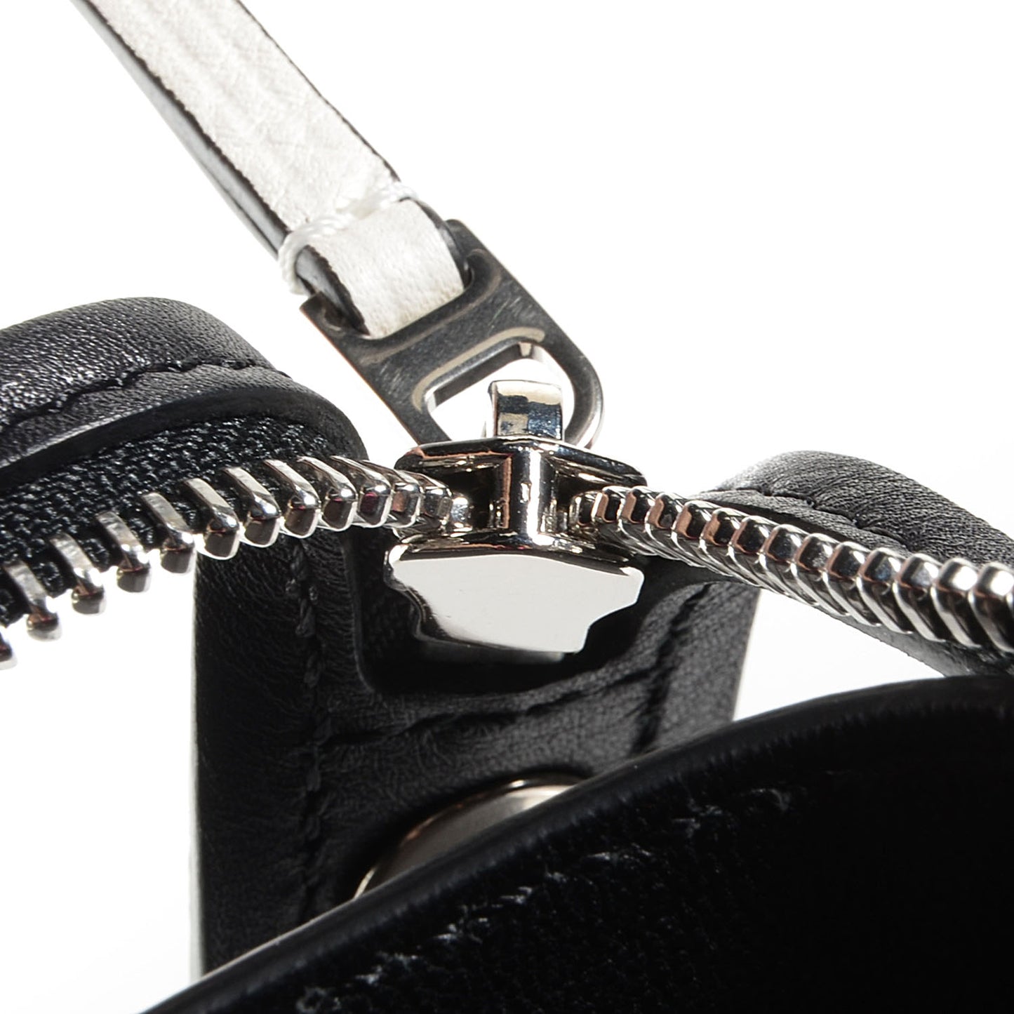 Textured Calfskin Large Edge Shoulder Bag Black
