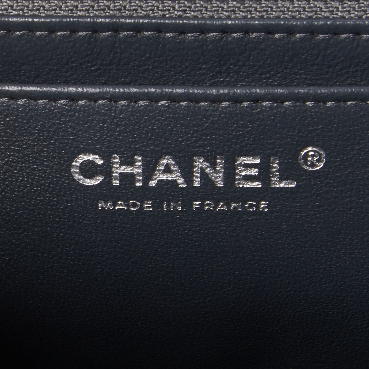 Chanel Lambskin Quilted Jumbo Single Flap Bijoux Chain Dark Grey 8 of 10