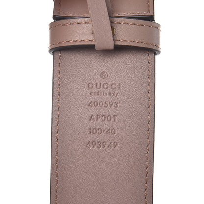 Gucci Calfskin Double G 40mm Belt 100 40 Porcelain Rose 4 of 6