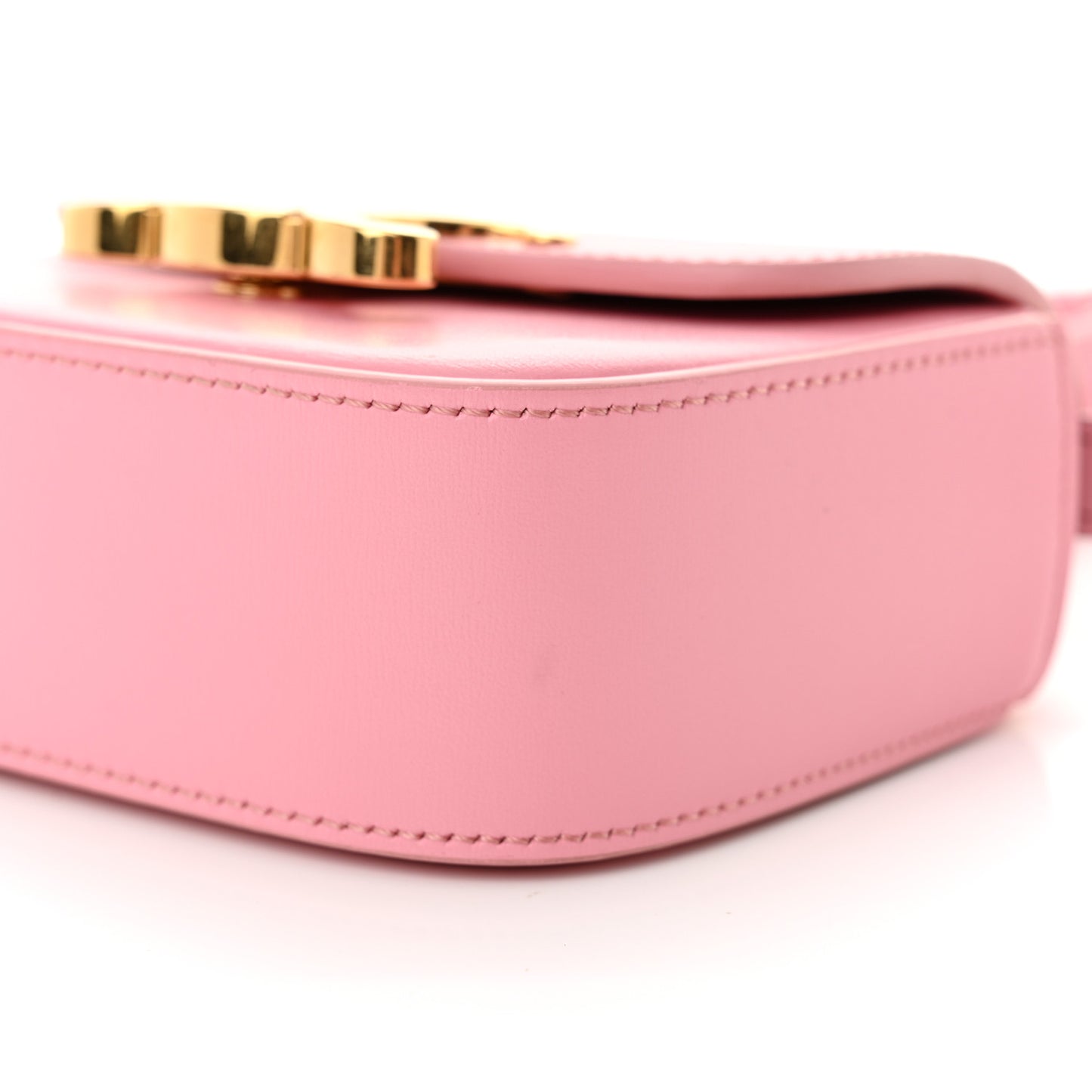 Shiny Calfskin Mini Claude Rose