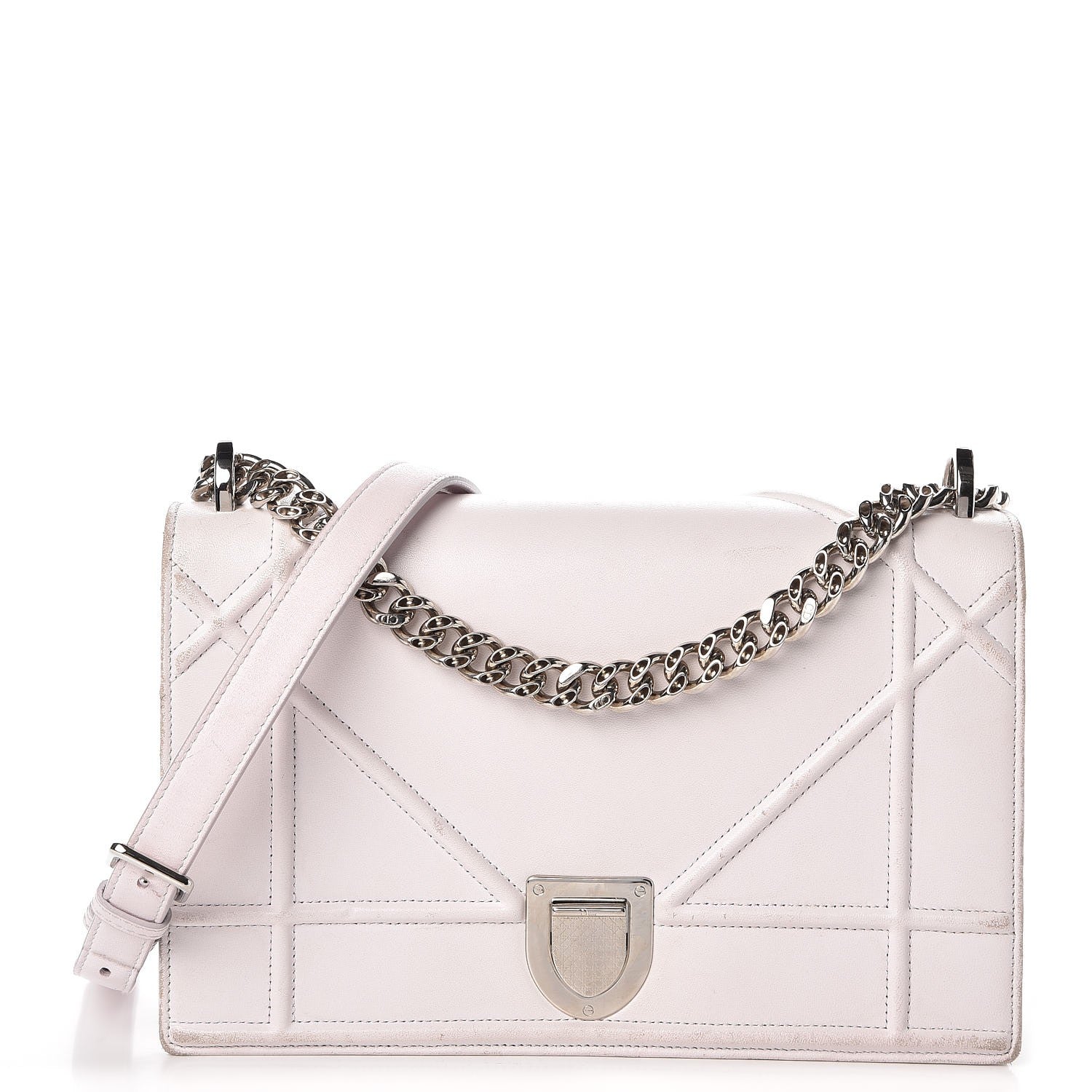 Christian Dior Calfskin Medium Diorama Flap Bag Off White 1 of 19
