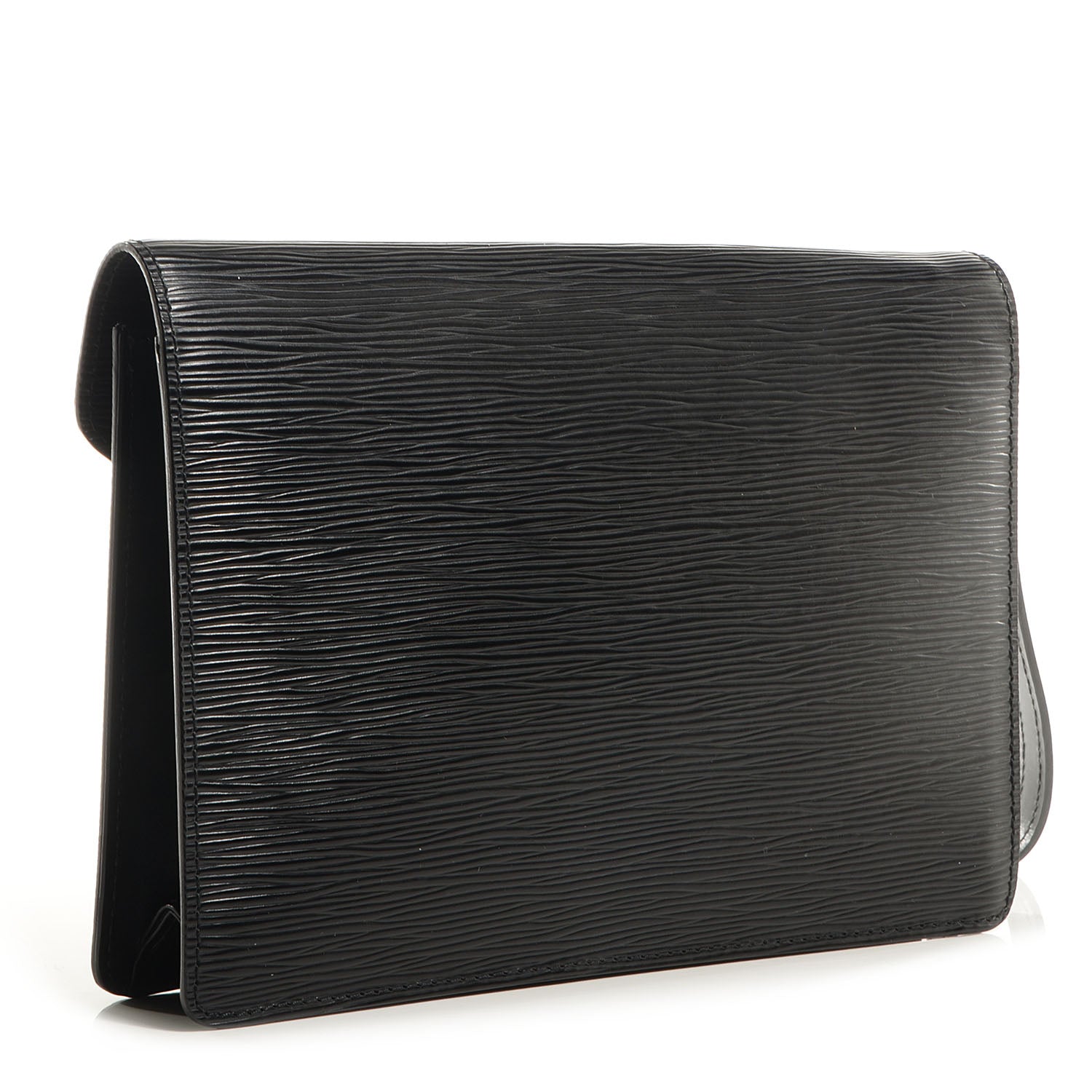 Louis Vuitton Epi Pochette Sellier Dragonne Clutch Black 3 of 7