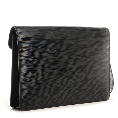 Louis Vuitton Epi Pochette Sellier Dragonne Clutch Black 3 of 7
