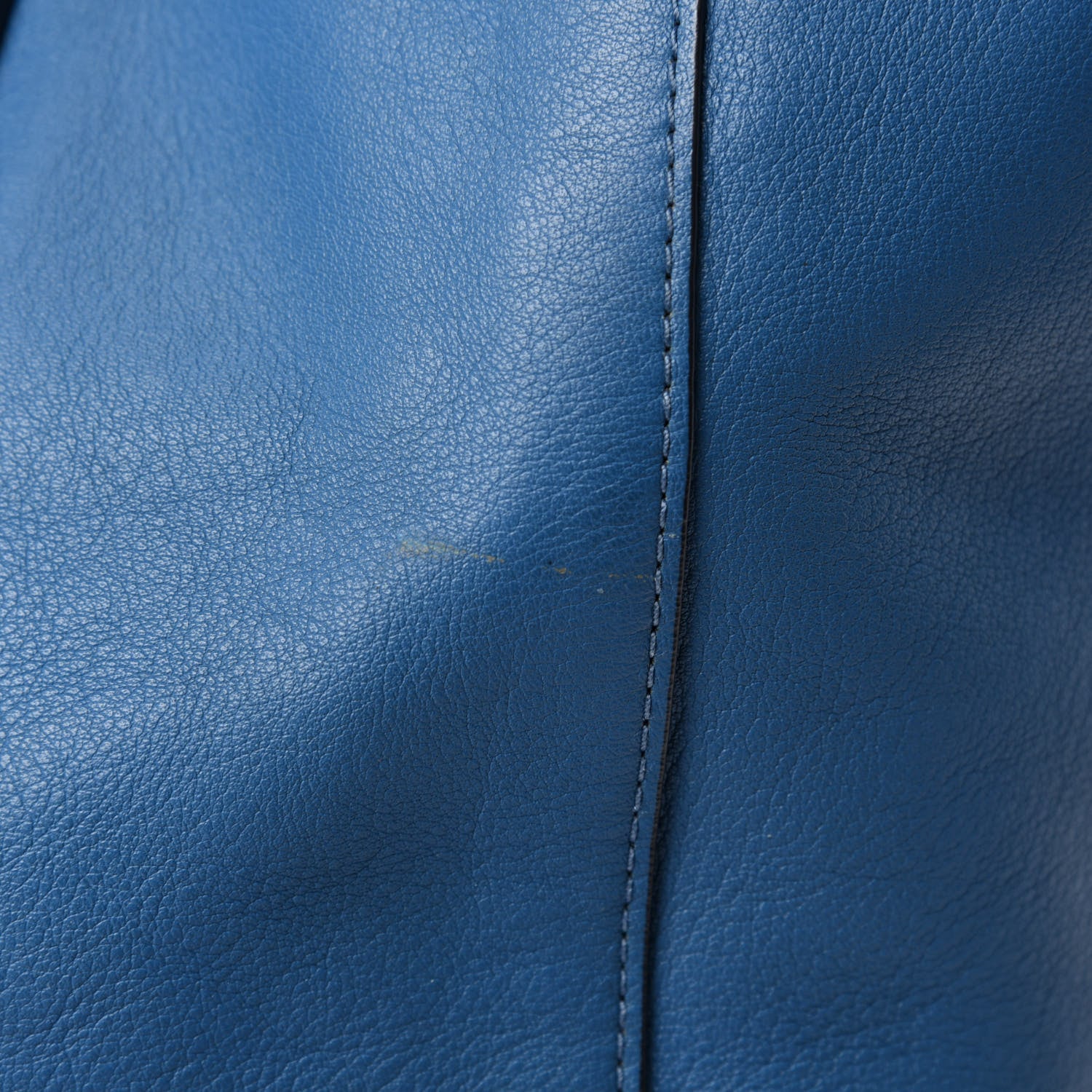 MCM Calfskin Tote Blue 10 of 16