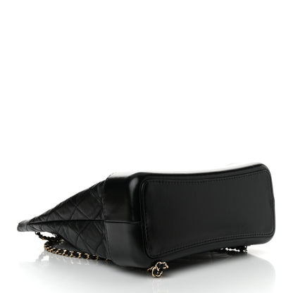 Chanel Aged Calfskin Quilted Gabrielle Backpack Black 4 of 11