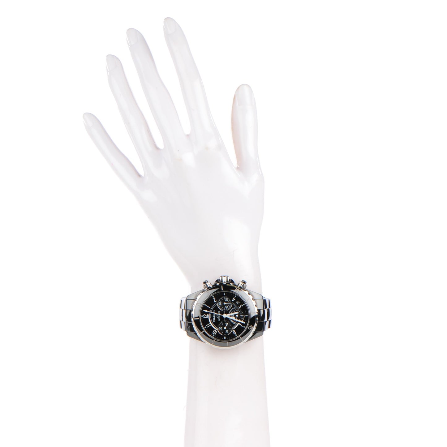 Stainless Steel Ceramic 41mm J12 Chronograph Automatic Watch Black