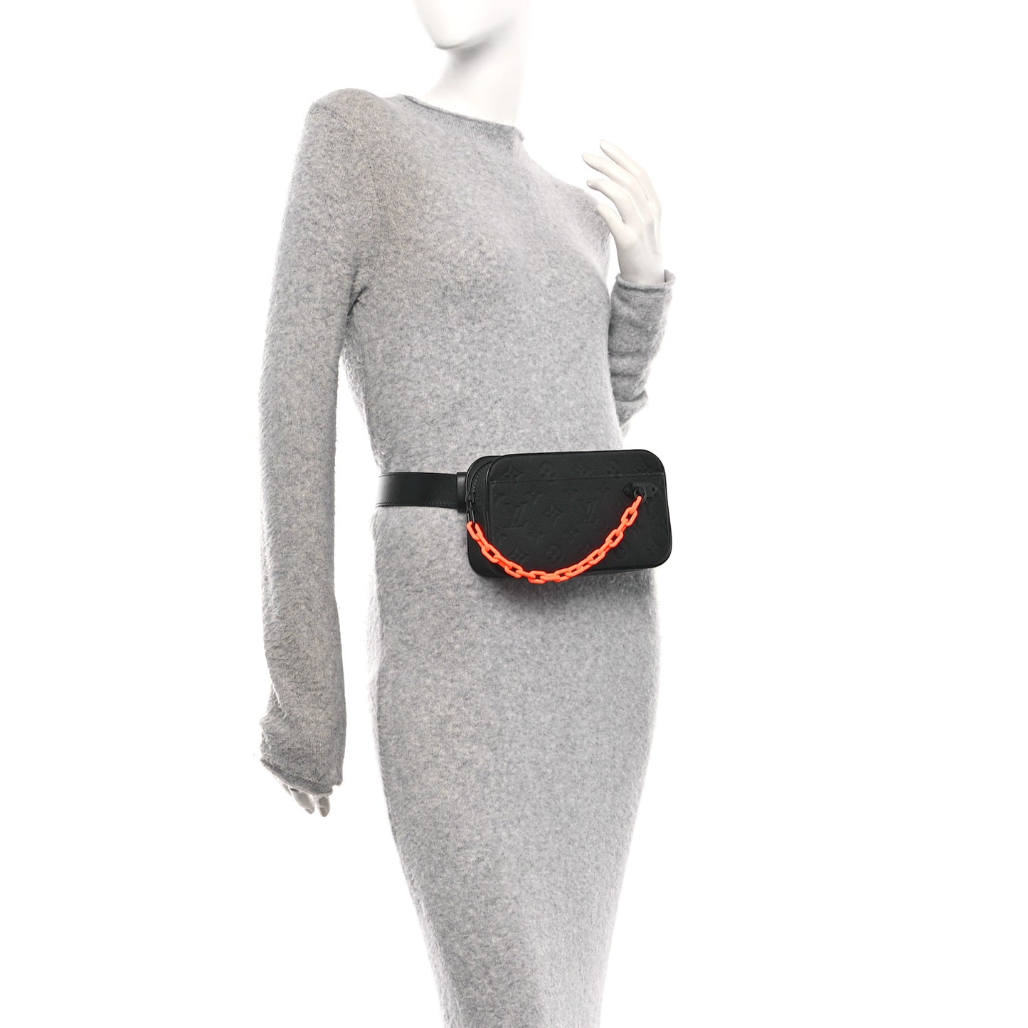 Taurillon Monogram Uniformes Solar Ray Soft Pochette Volga Belt Bag Black