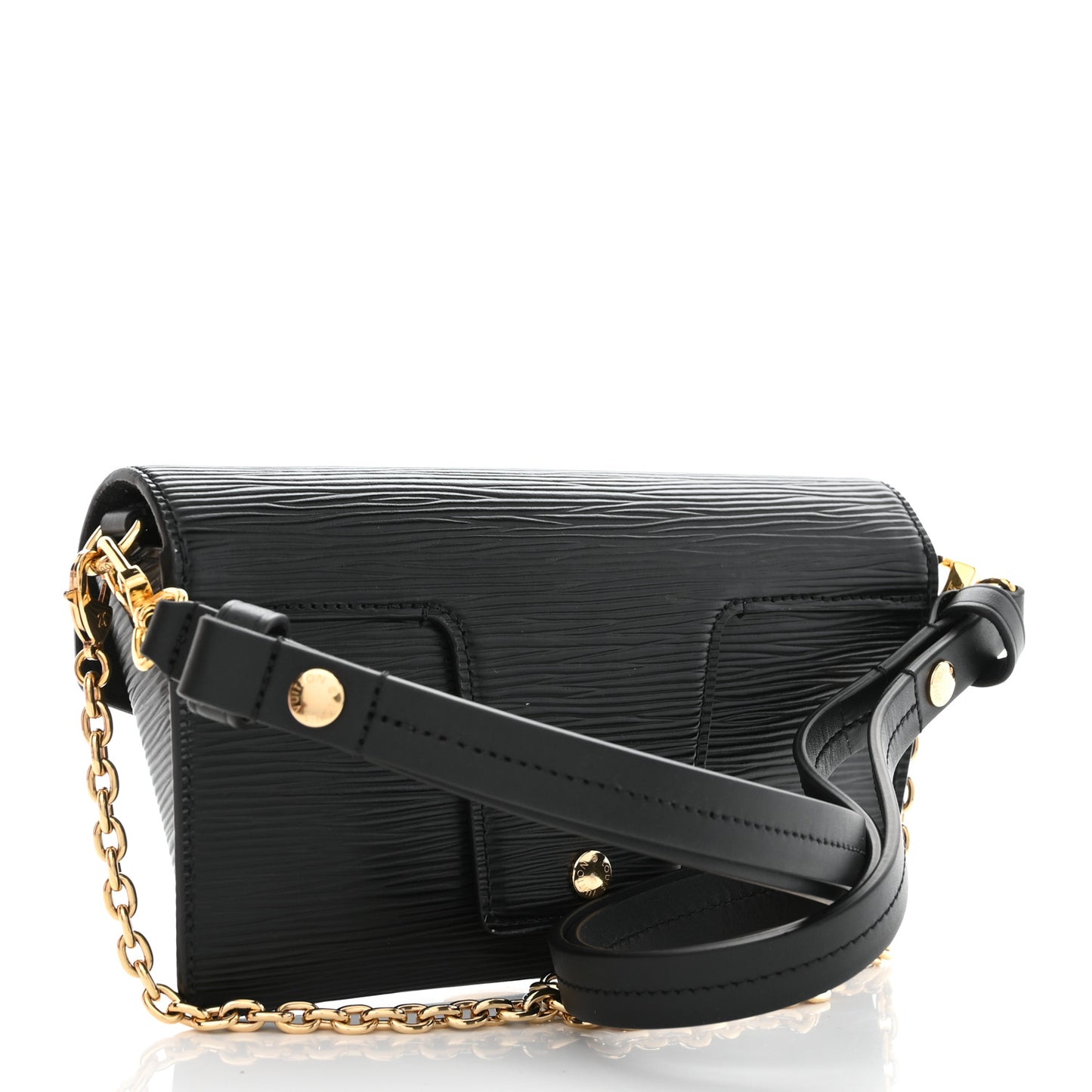 Epi Padlock On Strap Black