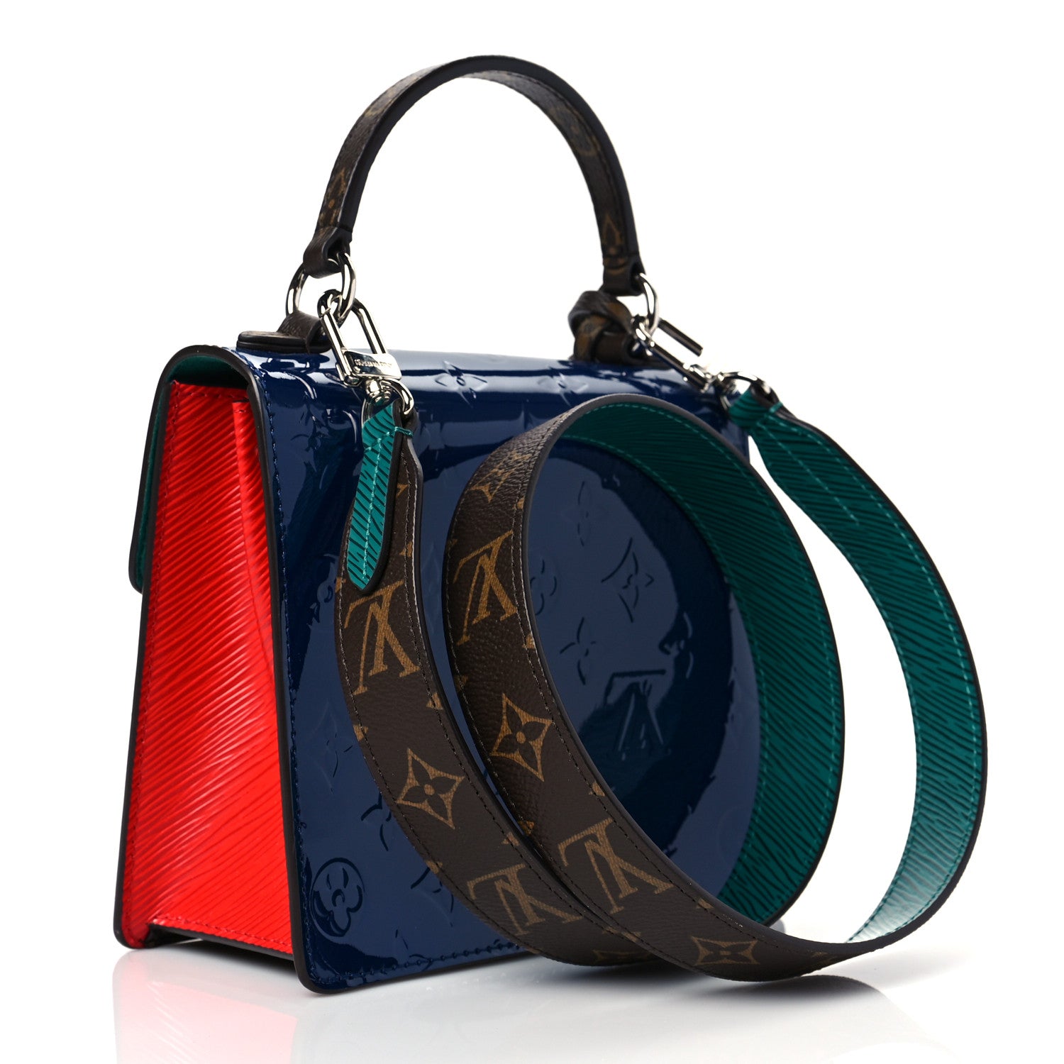 Louis Vuitton Vernis Epi Monogram Spring Street Blue 2 of 6