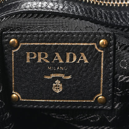 Prada Vitello Daino Shopping Tote Black 6 of 10