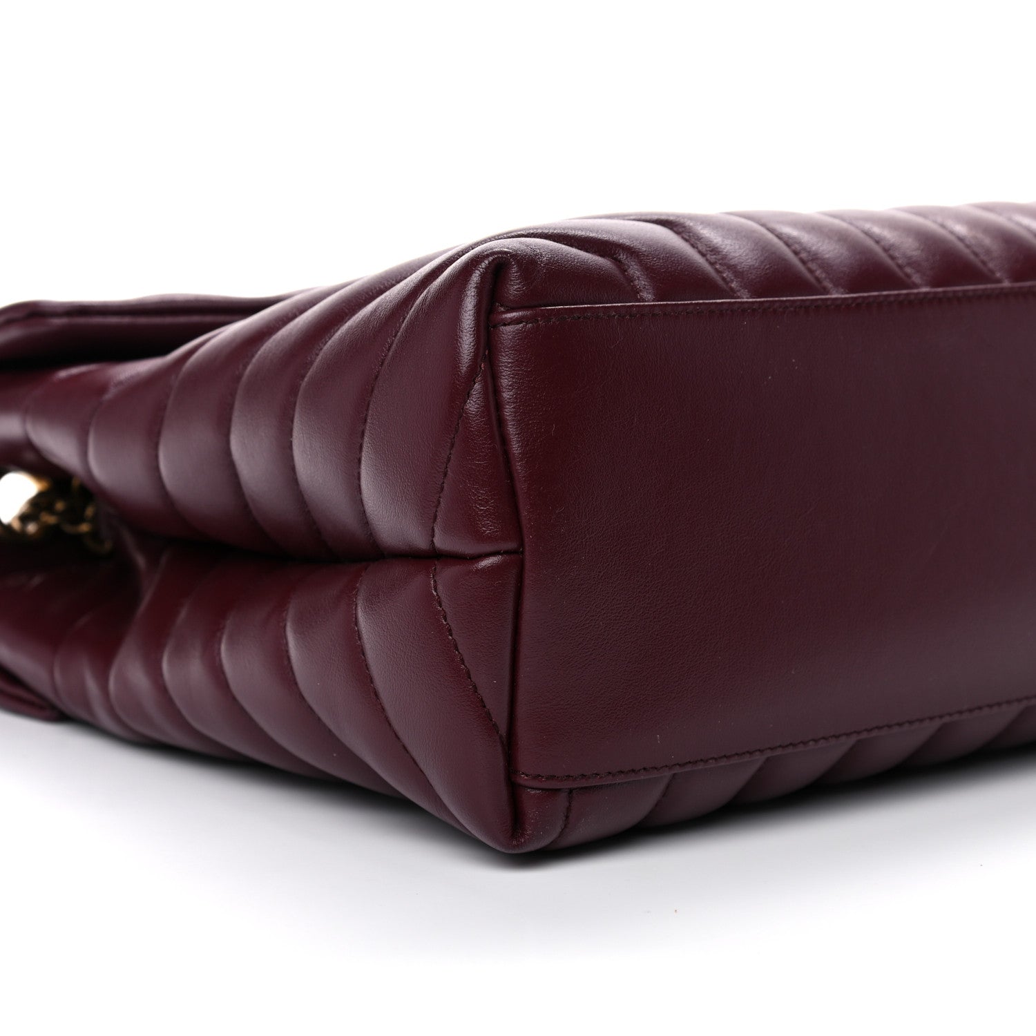 Saint Laurent Calfskin Y Quilted Monogram Medium Loulou Chain Satchel Palissandre 8 of 14
