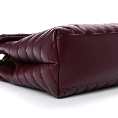 Saint Laurent Calfskin Y Quilted Monogram Medium Loulou Chain Satchel Palissandre 8 of 14