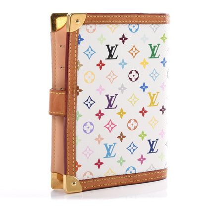 Louis Vuitton Monogram Multicolor Small Ring Agenda Cover White 2 of 12