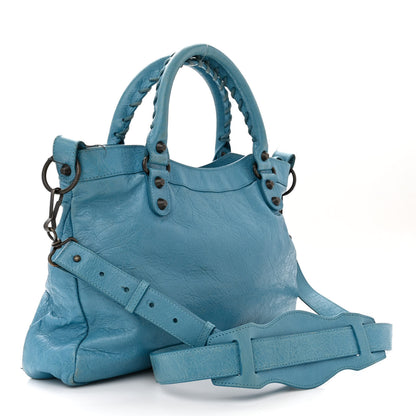 Balenciaga Agneau Classic Hardware Town Bleu Indigo 3 of 18