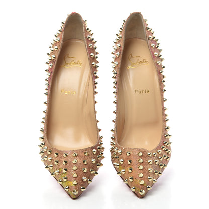 Christian Louboutin Cork Patent Bloom Print Follies Spikes 100 Pumps 40.5 Version Multicolor 5 of 10
