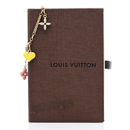 Louis Vuitton Metal Sweet Monogram Charm Bracelet Gold Multicolor 4 of 4