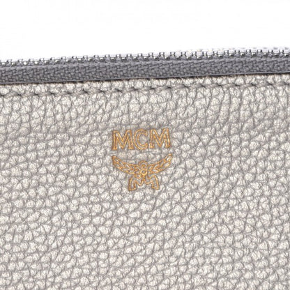 MCM Grained Calfskin Milla Double Crossbody Bag Spike Silver 5 of 11