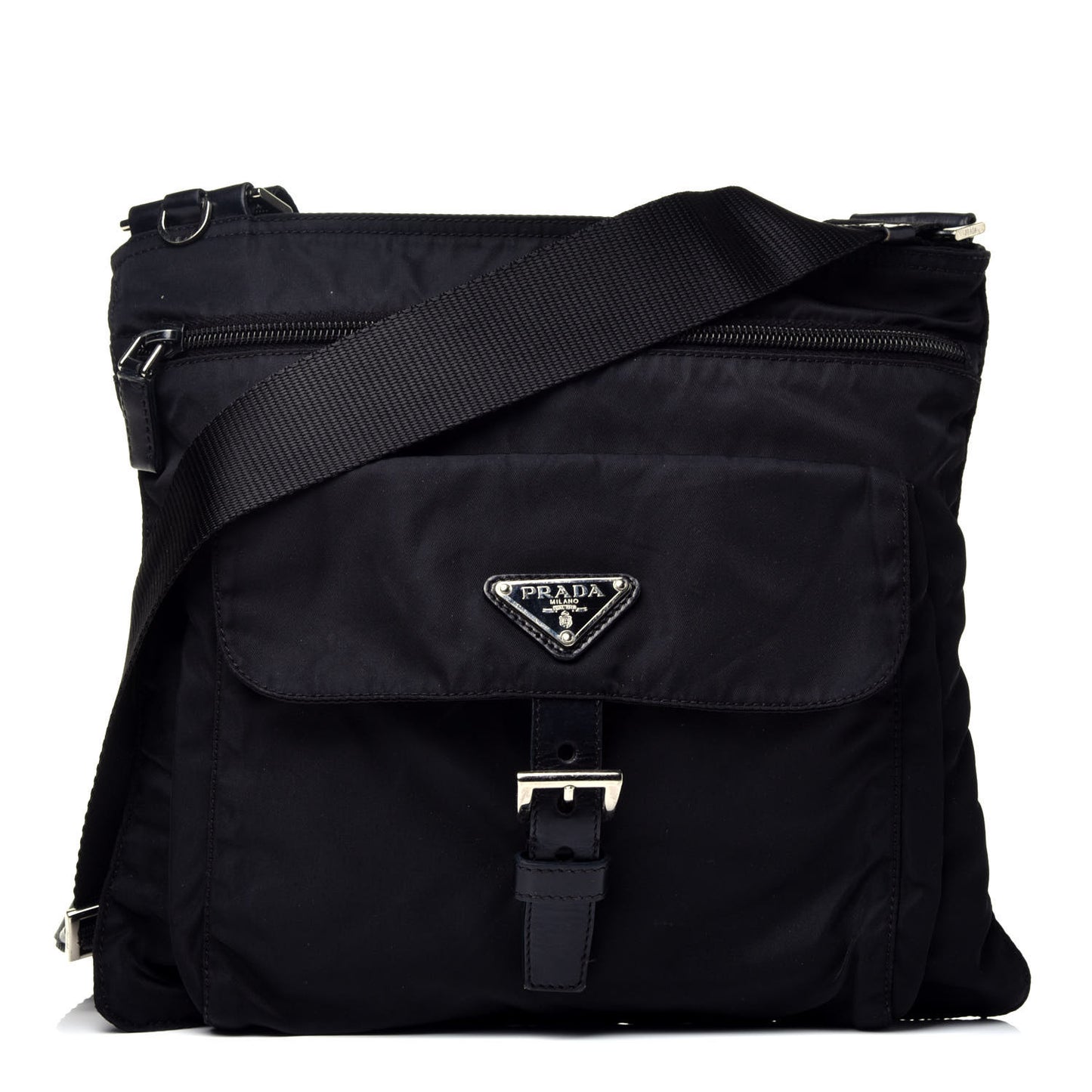 Nylon Vela Messenger Black