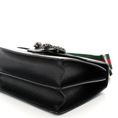 Gucci Dollar Calfskin Crystal Web Medium Dionysus Bamboo Top Handle Bag Black Black Diamond 9 of 13