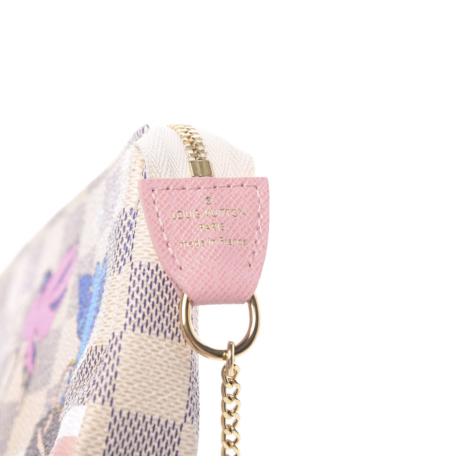 Louis Vuitton Damier Azur 2018 Christmas Animation Mini Pochette Accessories 6 of 7