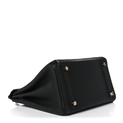 Hermes Togo Birkin 25 Black 5 of 34