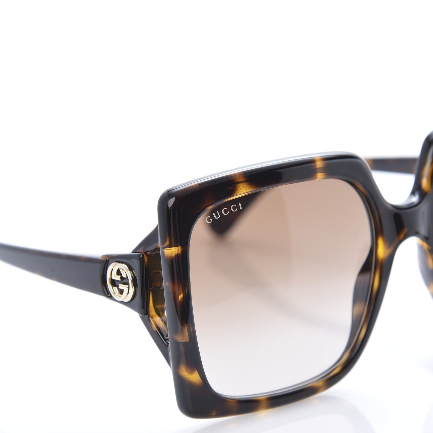 Acetate Square Frame Sunglasses GG0876S Tortoise