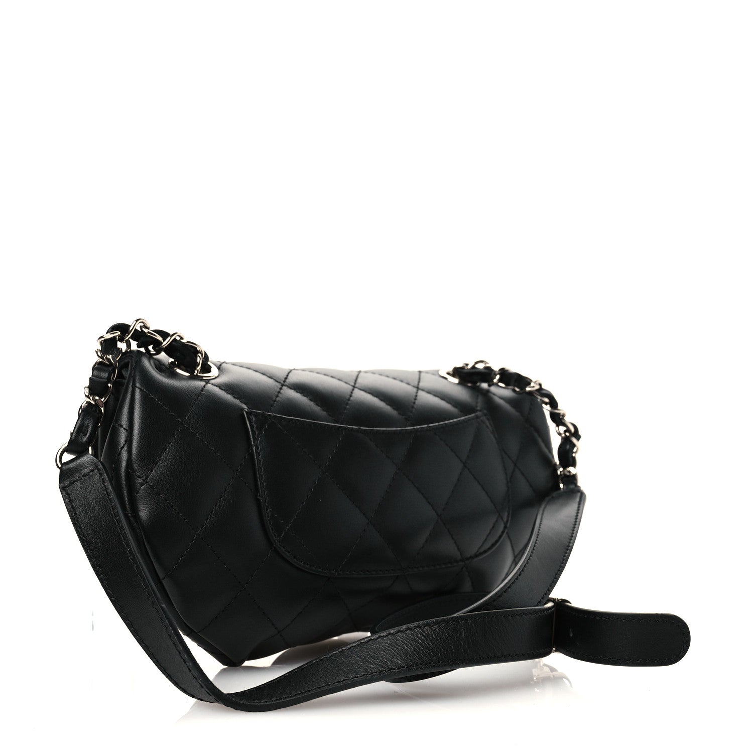 Chanel Calfskin Quilted CC Uniform Flap Belt Bag Black 3 of 10