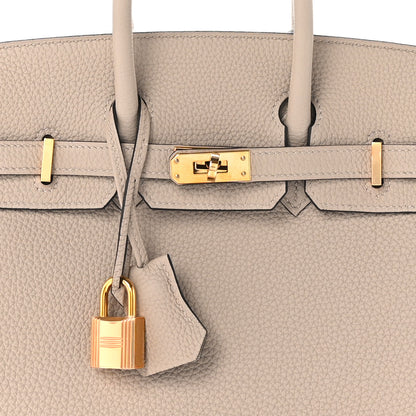 Hermes Togo Birkin 25 Gris Tourterelle 8 of 11